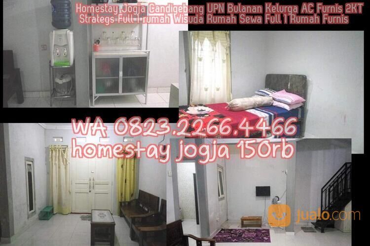 Homestay Jogja Candigebang UPN Bulanan Kelurga AC Furnis 2KT Strategs Full 1 rumah Wisuda Rumah Sewa