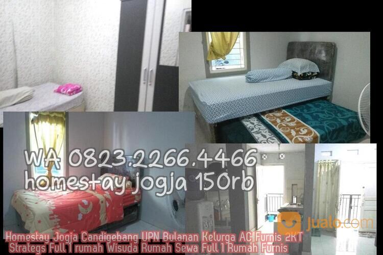 Homestay Jogja Candigebang UPN Bulanan Kelurga AC Furnis 2KT Strategs Full 1 rumah Wisuda Rumah Sewa