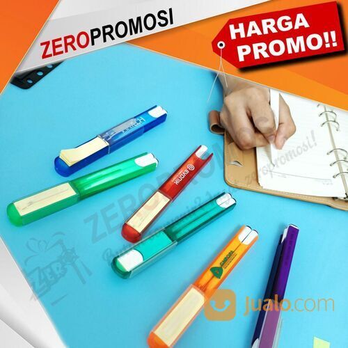 Pulpen Memo 2in1 Cetak Logo