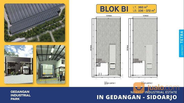 Gudang baru Gedangan Industrial Park (GIP) , area Juanda Sidoarjo