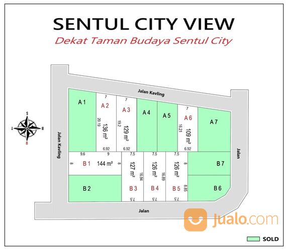 Tanah Area Sentul Bogor, 5 Menit Taman Budaya Sentul, IKEA & AEON Mall