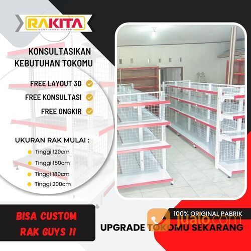 rak susun gondola toko display swalayan