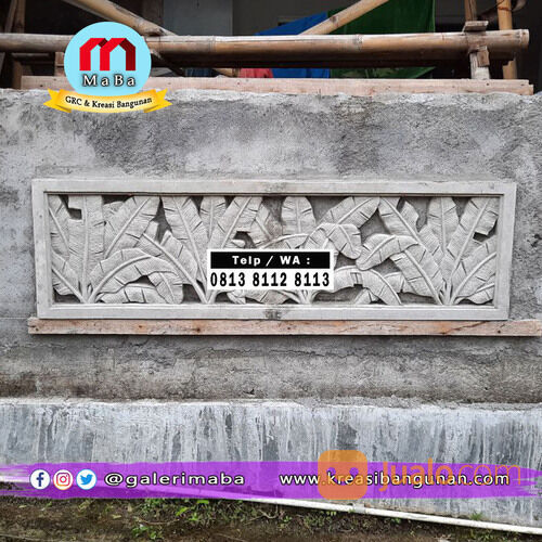 Ornamen Dinding GRC Motif Daun di Kab. Sleman, Yogyakarta | Jualo.com