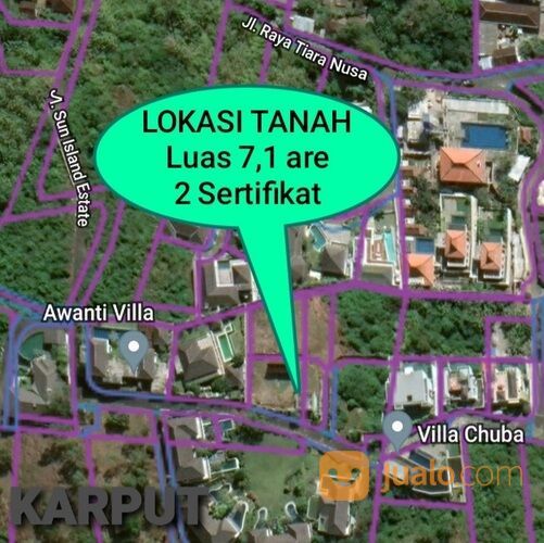 Tanah 7,1 are, Sun Island Estate GOA GONG GWK Kuta Selatan