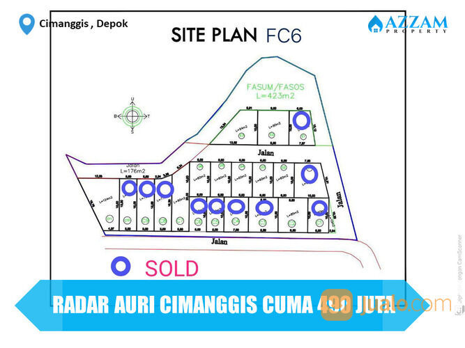 RUMAH TERMURAH DI RADAR AURI CIMANGGIS DEPOK