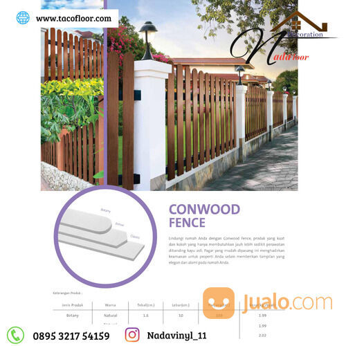 Pager Conwood Fence tebal 16 mm Pengganti Pagar Kayu