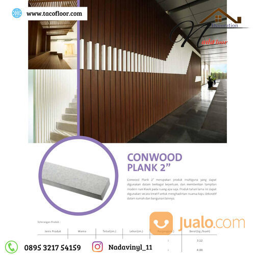 Conwood Plank 2' Multiguna Pengganti Kayu Anti Rayap