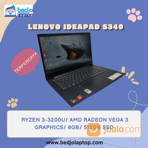 LENOVO IDEAPAD S340, RYZEN 3-3200U, AMD RADEON VEGA 3 GRAPHICS, 8GB, 512GB SSD