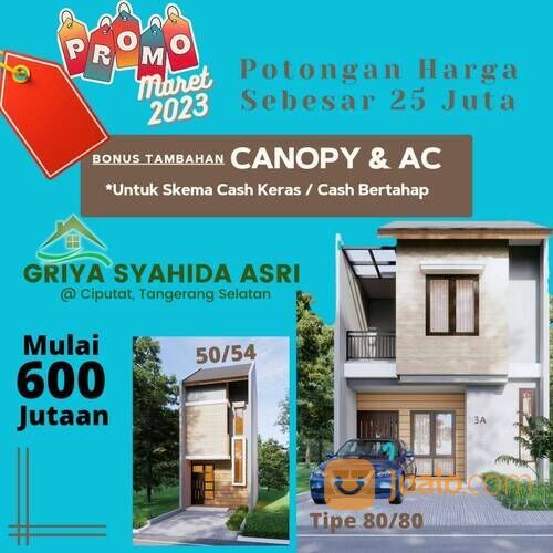 Rumah 2 Lantai Murrah Minimalis 600jutaan Ciputat Tangerang Selatan di