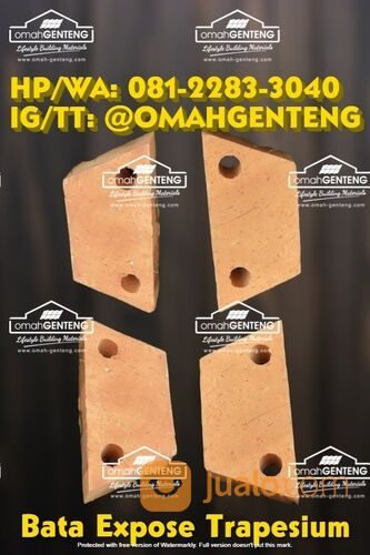 Batu Bata Trapesium Bali - HP/WA: O8122833O4O - Omah Genteng