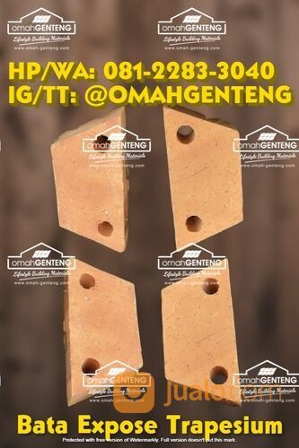 Batu Bata Trapesium Bali - HP/WA: O8122833O4O - Omah Genteng