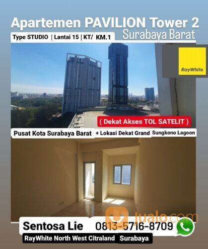 Apartemen Pavilion Permata Tower 2 tipe Studio dekat Tol Satelit