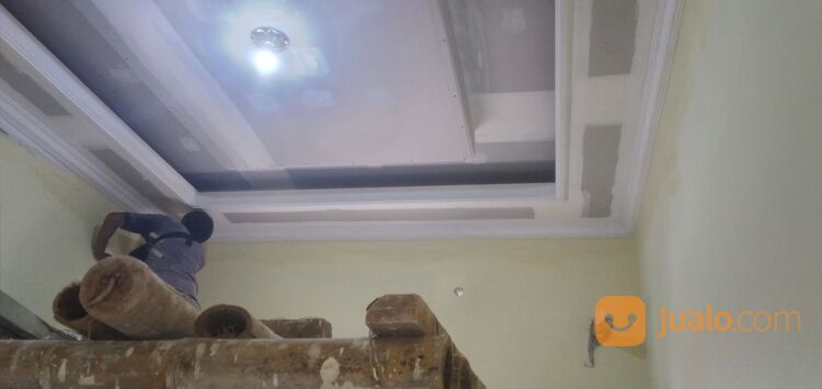 Pasang plafon gypsum villa nusa indah