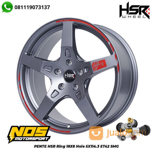 Velg Mobil HSR Pente Ring 18 Warna Grey Untuk Vitara Hrv Xl7 Ertiga Lebar 8 Free Ongkir