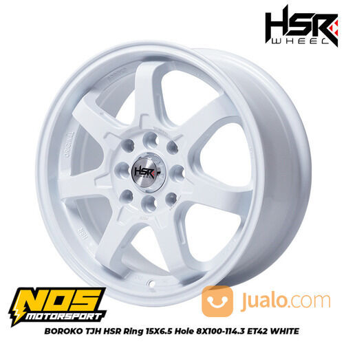 Velg Mobil Vios Sigra Brio Ring 15 Pcd 4 Lebar 6,5 HSR BorokoTjh Warna Putih Free Ongkir