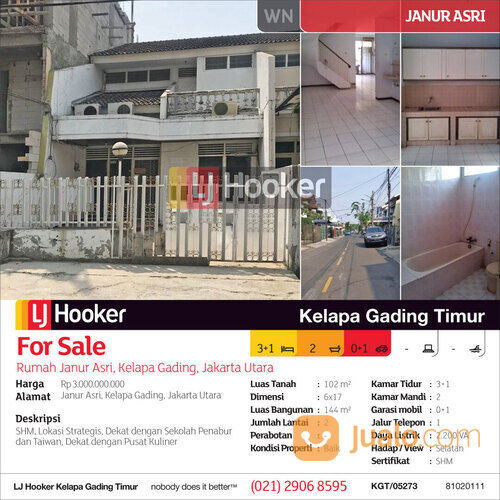 Rumah Janur Asri Kelapa Gading, Jakarta Utara