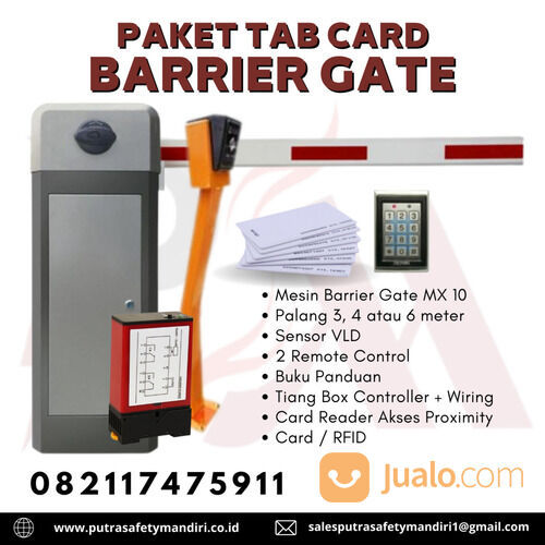 BARRIER GATE TAB CARD STAND ALONE MX 10 PALANG PARKIR OTOMATIS AKSES