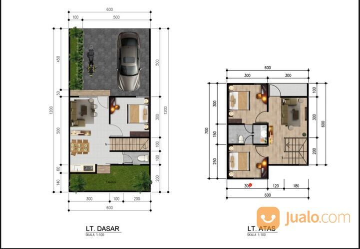 Rumah 2 Lantai dengan Layout Fungsional dan Kualitas Bangunan Terbaik di kelasnya