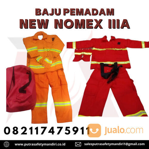 BAJU PEMADAM TAHAN PANAS API BRAND NEW NOMEX IIIA FIREMAN SUIT JAKET DAMKAR MERAH