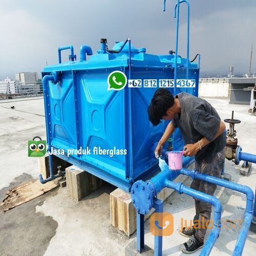 Tangki air panel / Rooftank / Toren air fiberglass 4000lt/4m3 di Kota ...