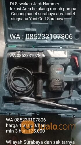 Persewaan alat tukang Jack Hammer Bor Dril Bobok Beton Jack Hammer seluruh Surabaya wa 085233107806