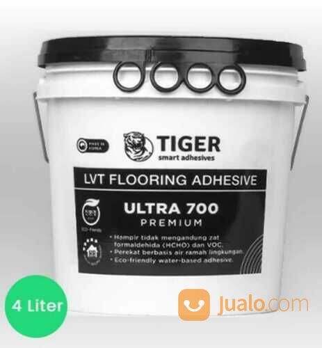 Lem Vinyl Putih Tiger Perekat Lantai Vinyl Flooring - 4 Liter