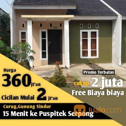 Rumah Nyaman dalam cluster Harga 300 jutaan lokasi sangat strategis dekat ke BSD Serpong