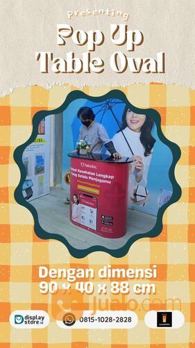 PROMO! Meja Pop Up Counter Terkuat Jakarta, WA: 0815-1028-2828, Meja Pameran, Event Desk