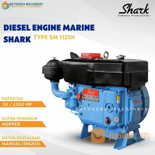 Diesel Engine Marine Shark SM 1125H Mesin penggerak 30 Pk / 30 Hp