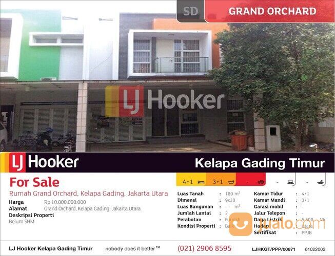 Rumah Grand Orchard Ebony Kelapa Gading, Jakarta Utara