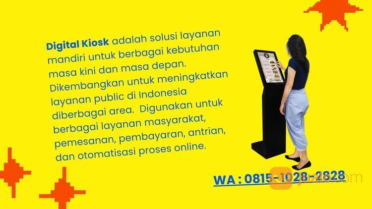 Tersedia! Digital Kiosk Jakarta, WA : 081510282828, kiosk touch screen, digital signage