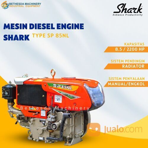 Diesel 8.5HP Engine SHARK sp85nl Mesin Penggerak 8,5PK Radiator Lampu