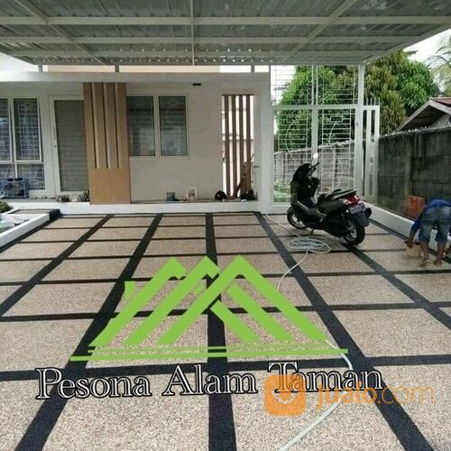 Jasa pemasngan carport batu sikat untuk garasi dll