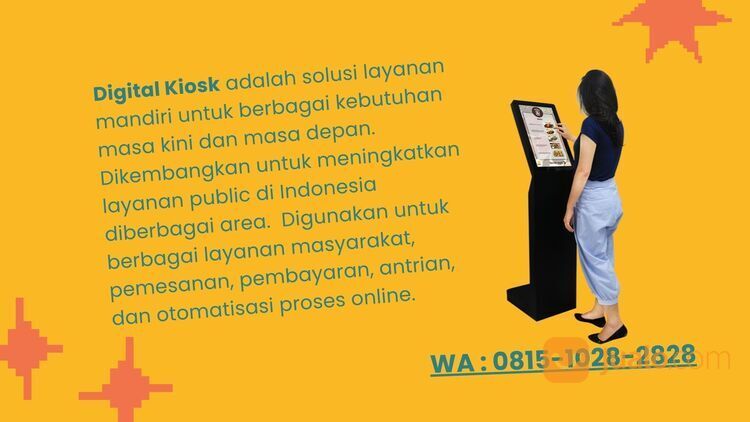 Tersedia! Digital Kiosk Jakarta, WA : 081510282828, kiosk touch screen, digital signage