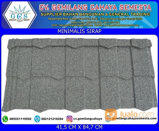 Genteng Minimalis Sirap - Stone (Berpasir)