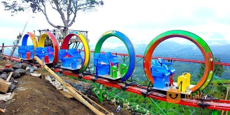 Wahana Playground Outdoor Gerbong Sky Bike