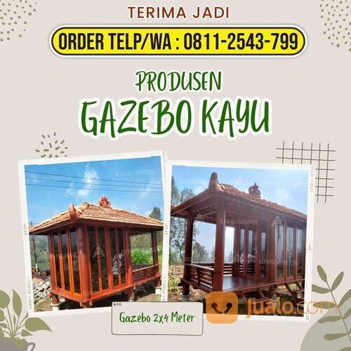 Gazebo Kayu Minimalis Modern Bandung | HP/WA: 0811-2543-799