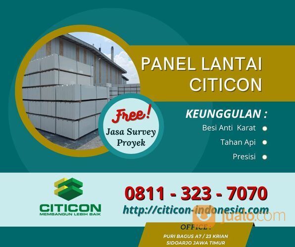 Panel Lantai Citicon Kediri, 0811-323-7070 (TLP/WA)