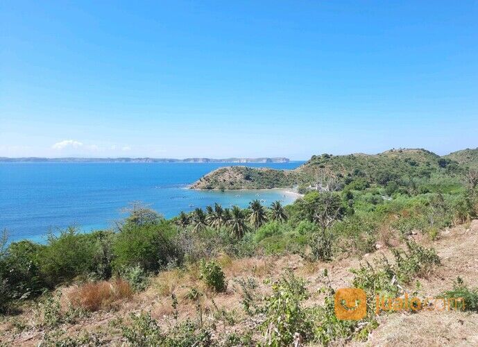 Tanah tebing view laut Teluk Awang dekat Kuta Lombok