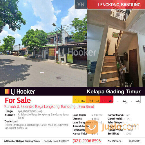 Rumah Jl. Salendro Raya Lengkong, Bandung, Jawa Barat