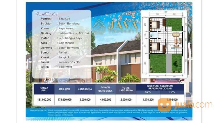 Rumah subsidi termurah daerah tambun utara