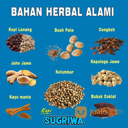 Kopi Bubuk Sugriwa rempah-rempah ramuan Arab herbal alami