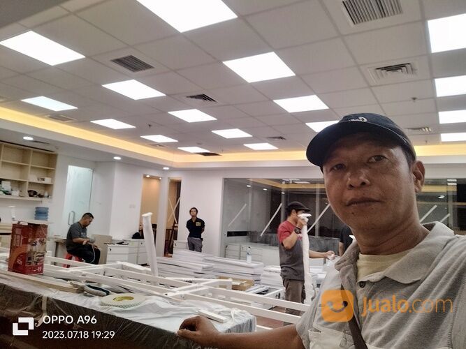 Harga Pasang Plafon Akustik Gyptile Modul 60 x 60 (Bahan+Upah)