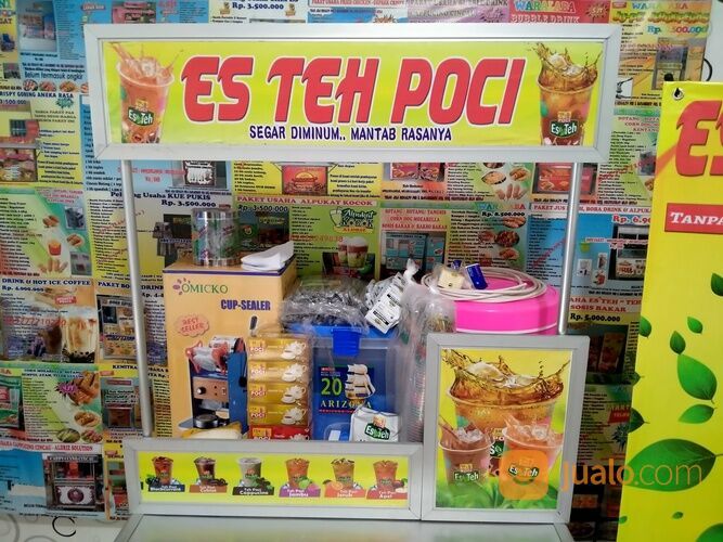 Usaha kekinian Es Teh Poci Booth Portable