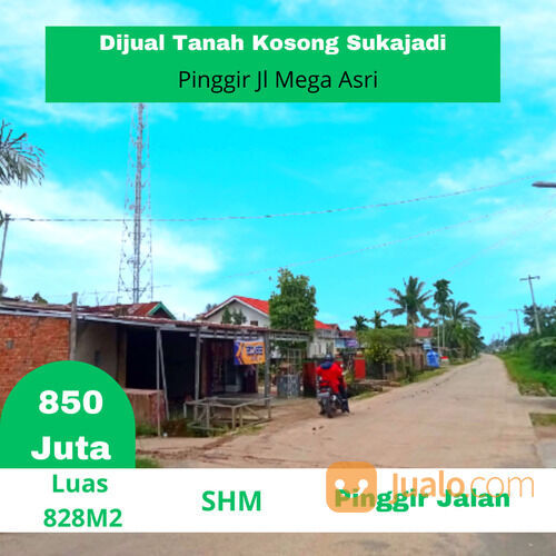 Tanah Lokasi Mega Asri Sukajadi Pinggir Jalan