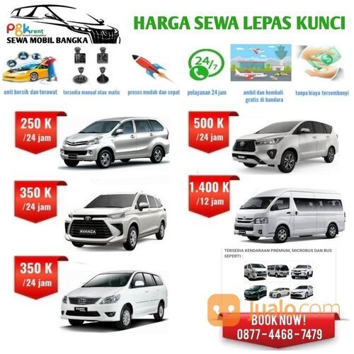 Rental Sewa Mobil Bangka 250K / 24jam