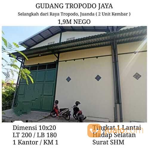 Gudang Tropodo Jaya Sidoarjo SHM 2 Unit Kembar dekat Tol Juanda Waru di ...