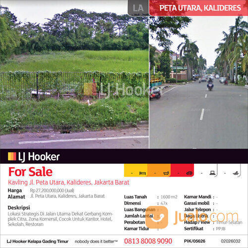 Kavling Jl. Peta Utara, Kalideres, Jakarta Barat