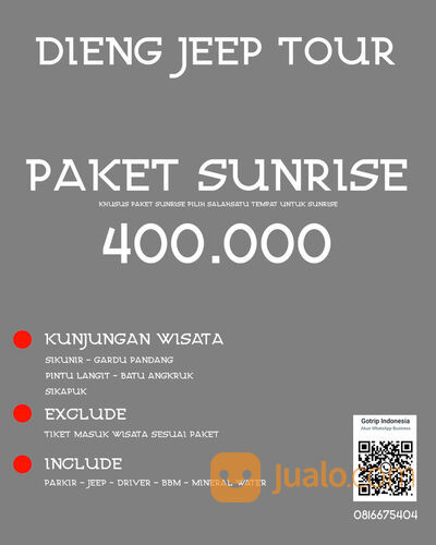 Jeep Dieng Paket Sunrise