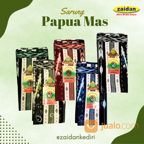 Sarung Dewasa Samarinda PAPUA MAS Hitam 100% Ori Super Jumbo Kualitas Premium Motif Terbaru 2023